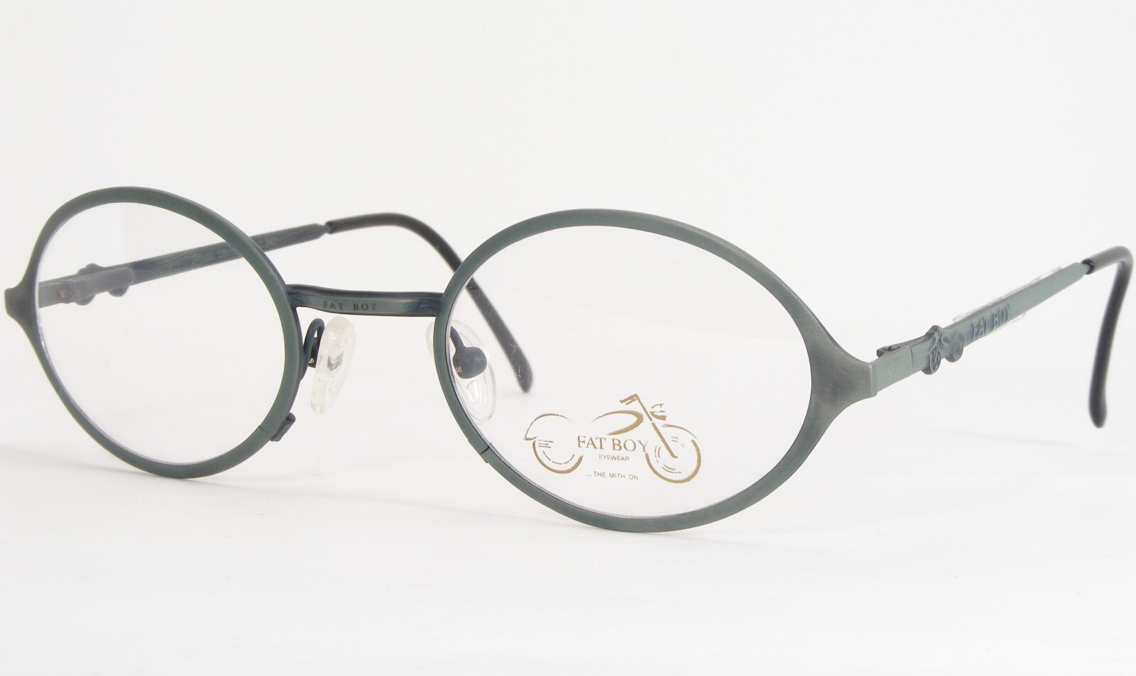 Vintage FAT BOY RANGE 342 Matte Sage Green UNIQUE RARE EYEGLASSES 50-19-135mm