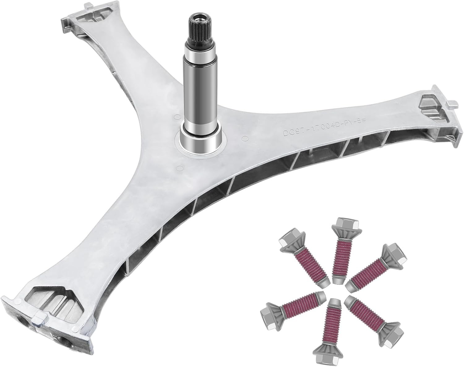 Assembly Flange Shaft Compatible with Samsung Washer DC97-17004B ( 6 Screws )