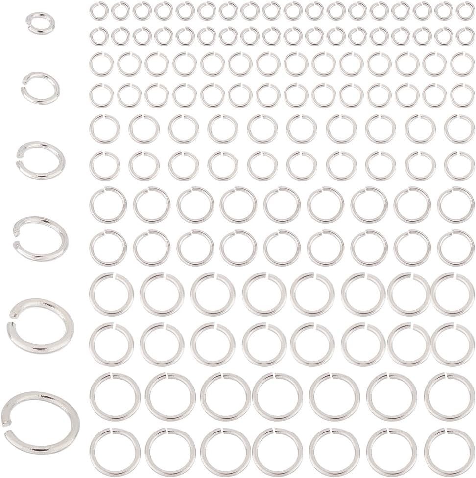 180pcs 925 Sterling Silver Open Jump Rings 3/4/5/6/7/8mm O Ring Jewelry Connecto 180pcs 925 Sterling Silver Open Jump Rings 3/4/5/6/7/8mm O Ring Jewelry Connecto