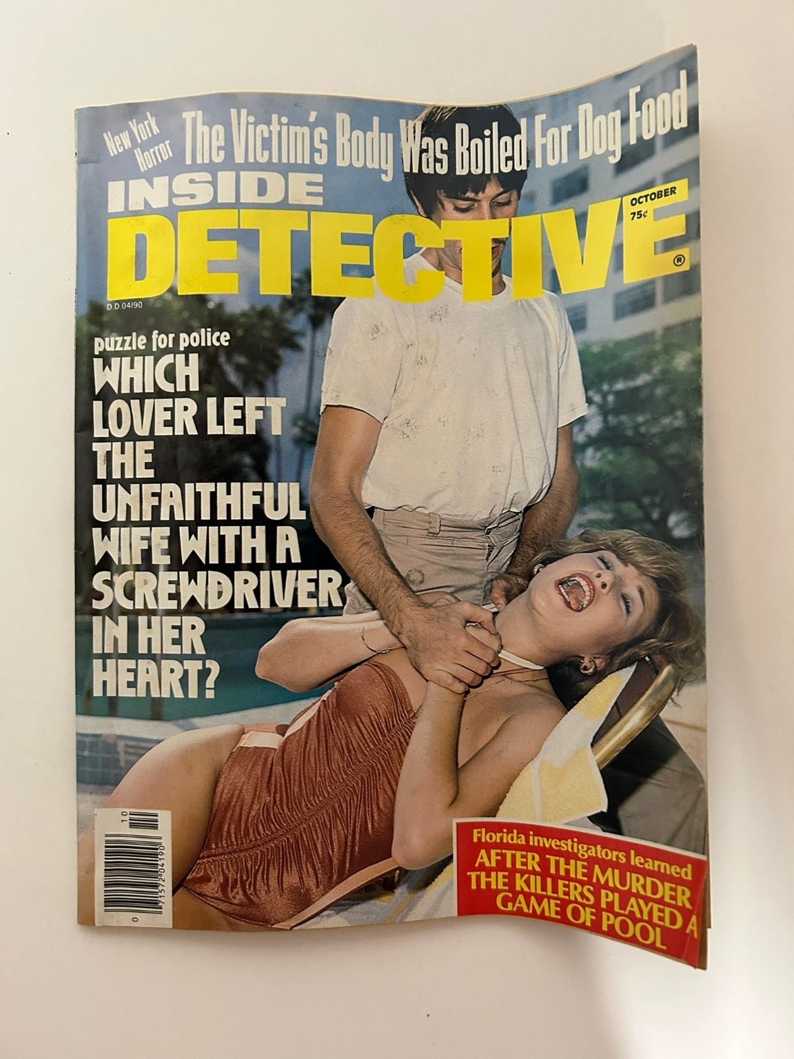 Inside Detective Magazine October 1979 True Crime Pulp Vintage