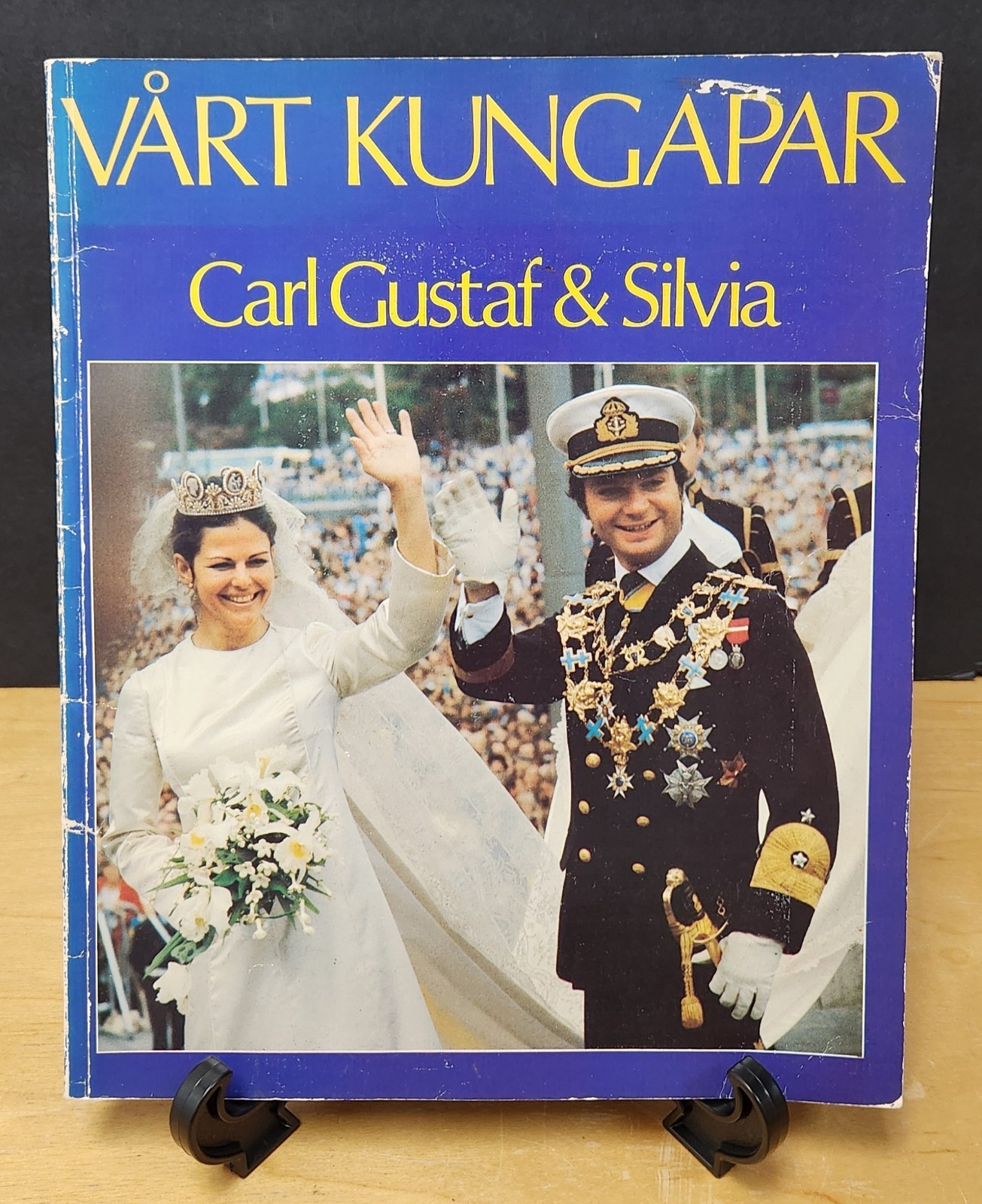 Vintage 1976 Vart Kungapar Carl Gustaf Silvia Swedish Royal Wedding Book Album
