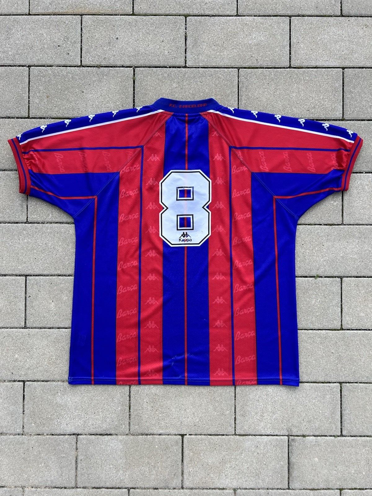 Barcelona 1997/98 Original Home Shirt Stoichkov #8 Size XL
