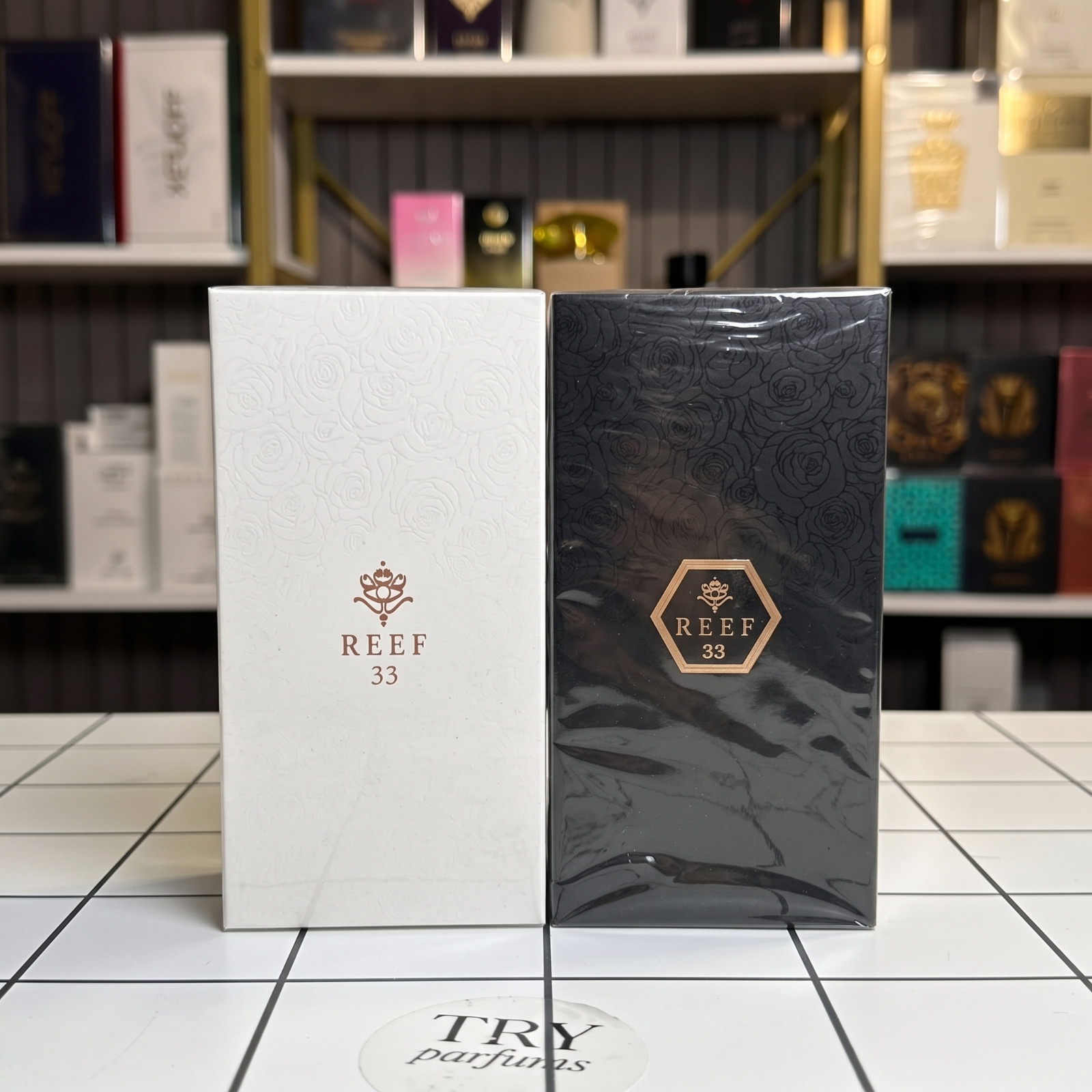 REEF 33 BLACK & WHITE EAU DE PARFUM 2-PIECE SET BRAND NEW AUTHENTIC