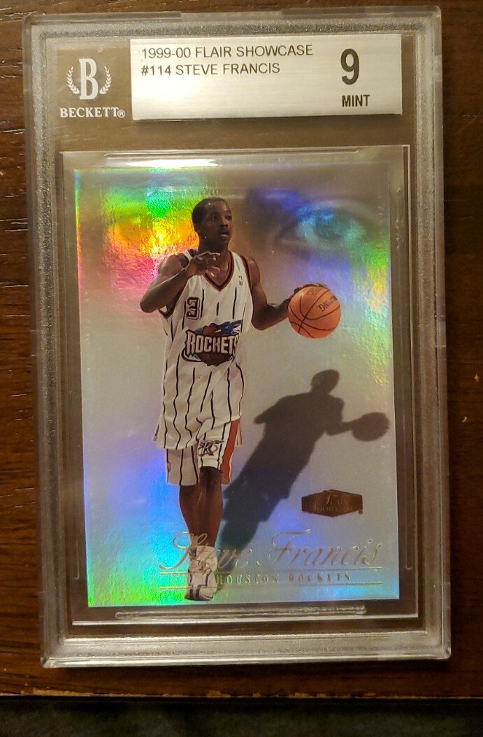 Steve Francis 99-00 Flair Showcase Graded BGS 9 Mint Steve Francis 99-00 Flair Showcase Graded BGS 9 Mint