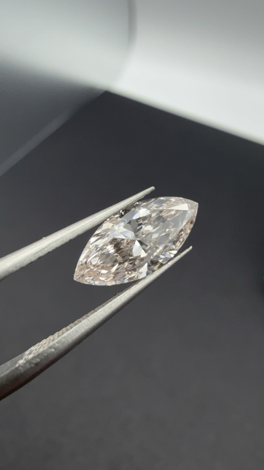 Marquise 1.20 Ct L VS2 Champagne color Lab Grown Diamond IGI LG799686572