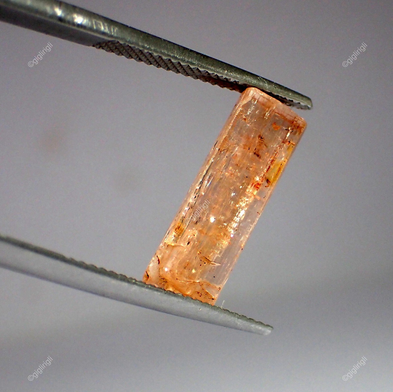 7.86 Cts Genuine Brazilian Imperial Topaz Loose Gemstone Rectangle Rough 17x6 mm