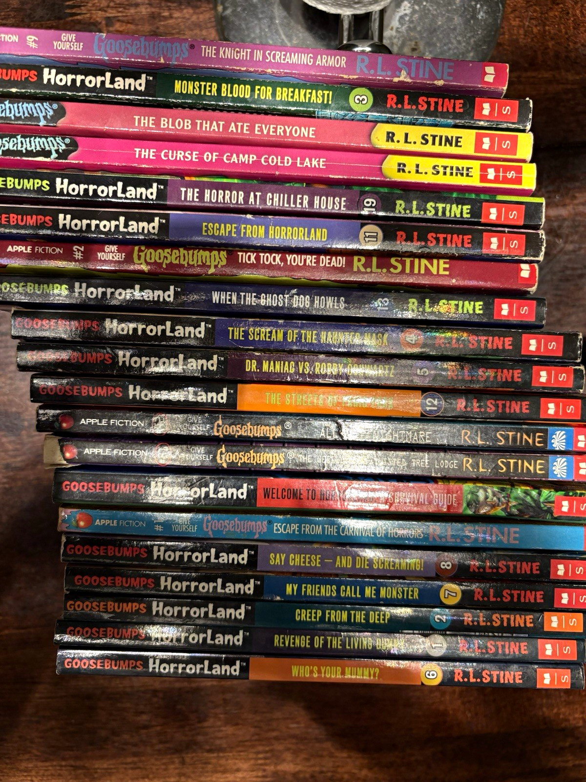 R.L. Stine Goosebumps HorrorLand Paperback Book Lot, English, Scholastic R.L. Stine Goosebumps HorrorLand Paperback Book Lot, English, Scholastic