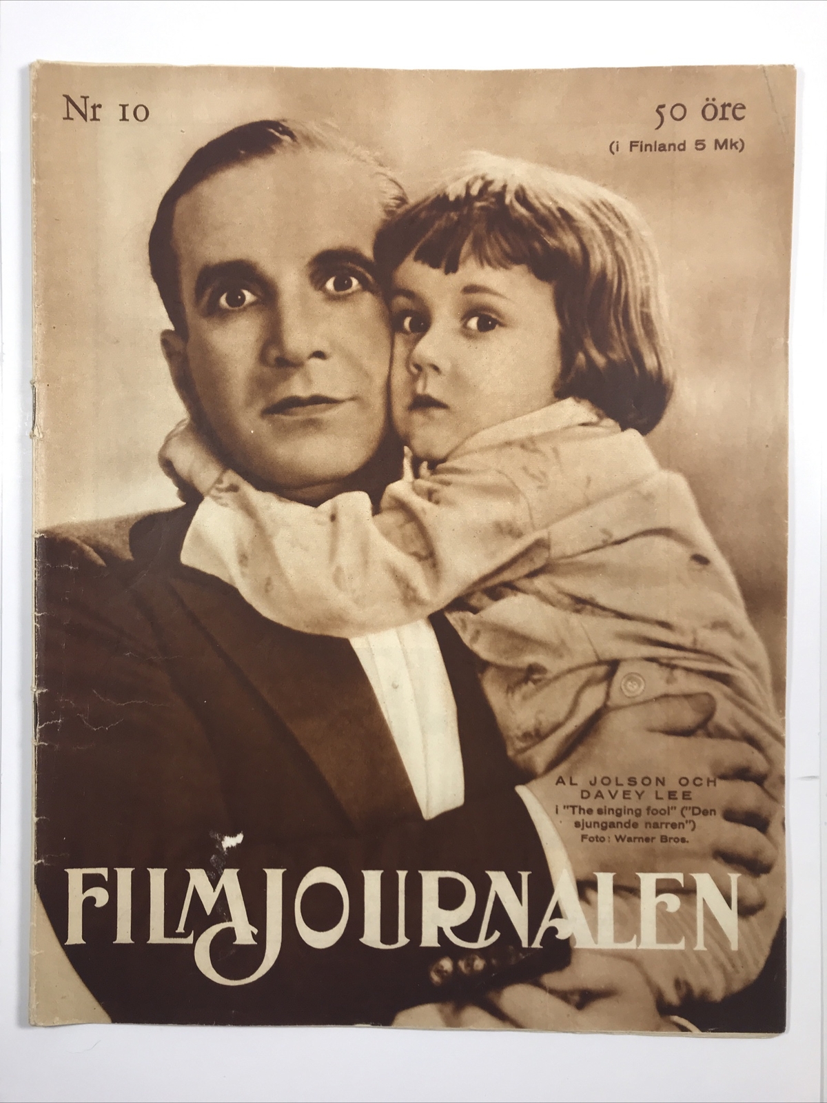 FilmJournalen Magazine in Swedish June 23 1929 Al Jolson, Davey Lee Talkies