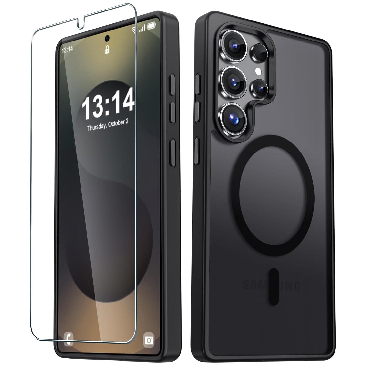 For Samsung Galaxy S26 Ultra Case S26 S25 S24 Phone Cover Mag Safe +Screen Glass