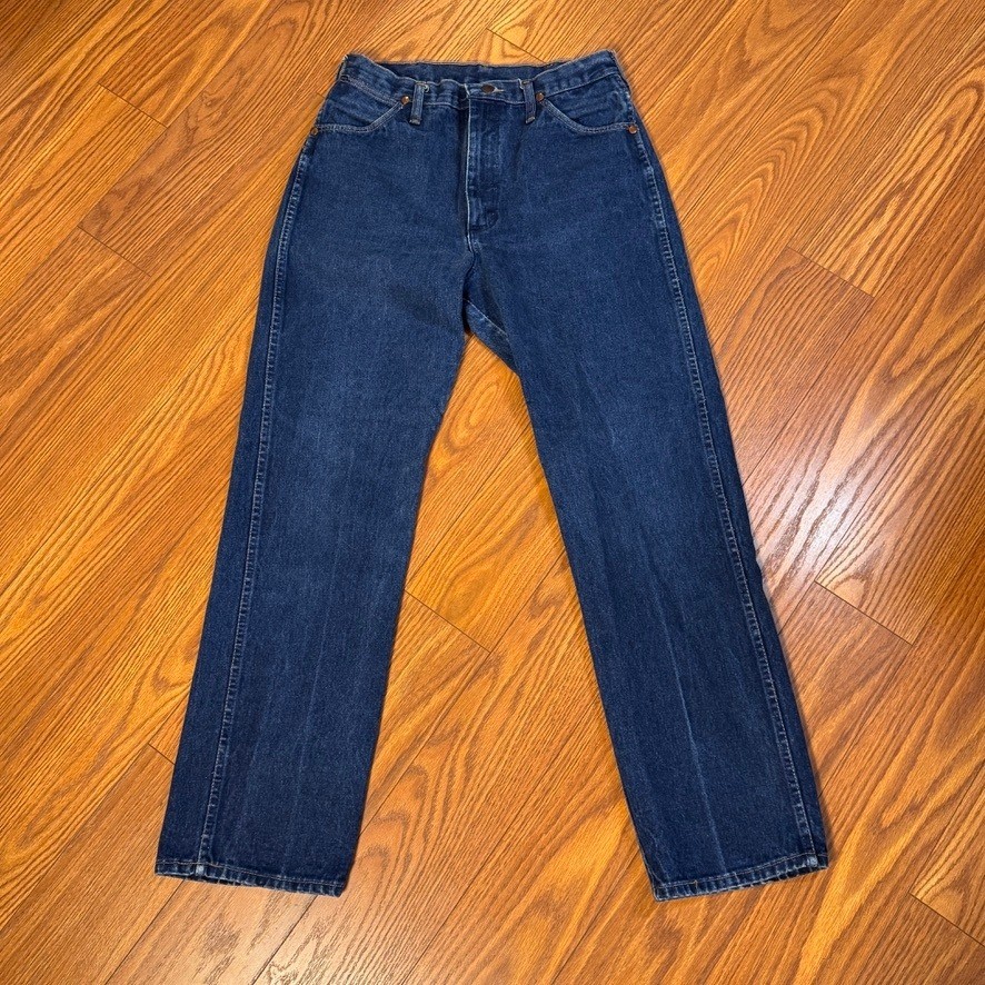 Vintage Wrangler 13MWZG Cowboy Cut Jeans Dark Wash Made in USA Mens 33x32 Vintage Wrangler 13MWZG Cowboy Cut Jeans Dark Wash Made in USA Mens 33x32