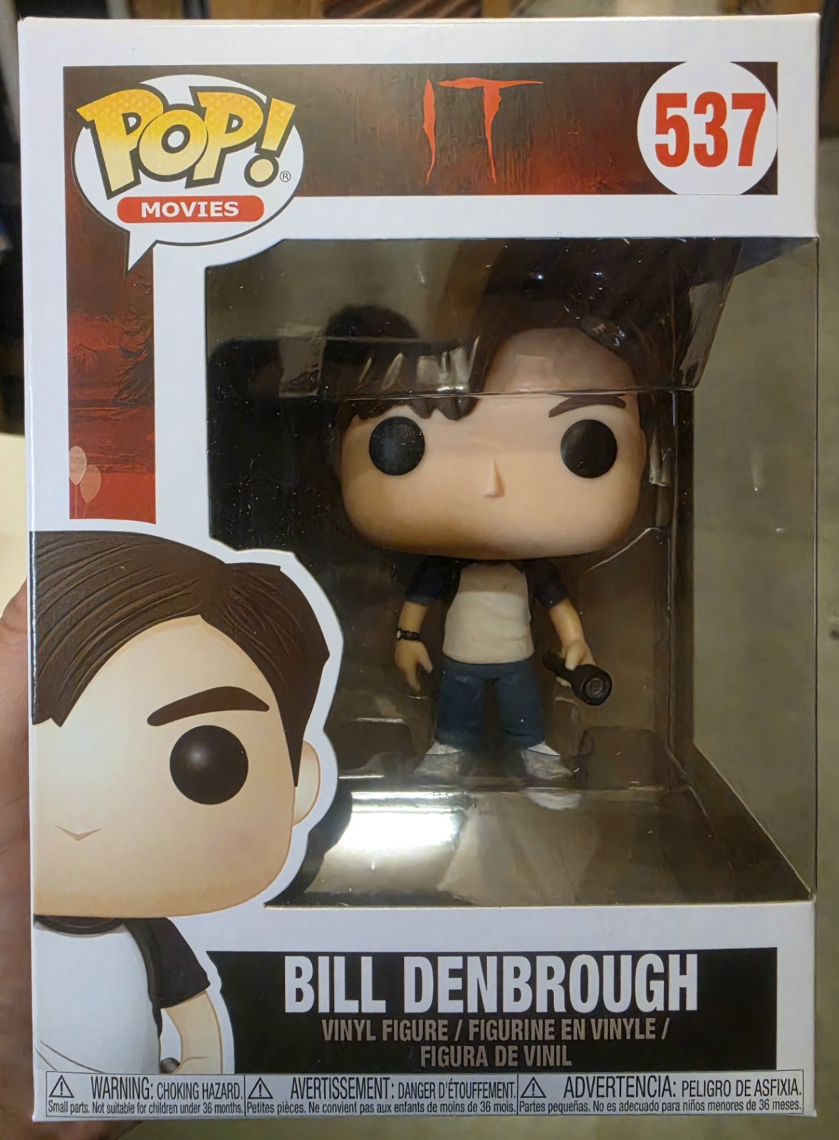 Funko Pop Vinyl Pop Movies IT Bill Denbrough #537 Vinyl Figure Funko Pop Vinyl Pop Movies IT Bill Denbrough #537 Vinyl Figure