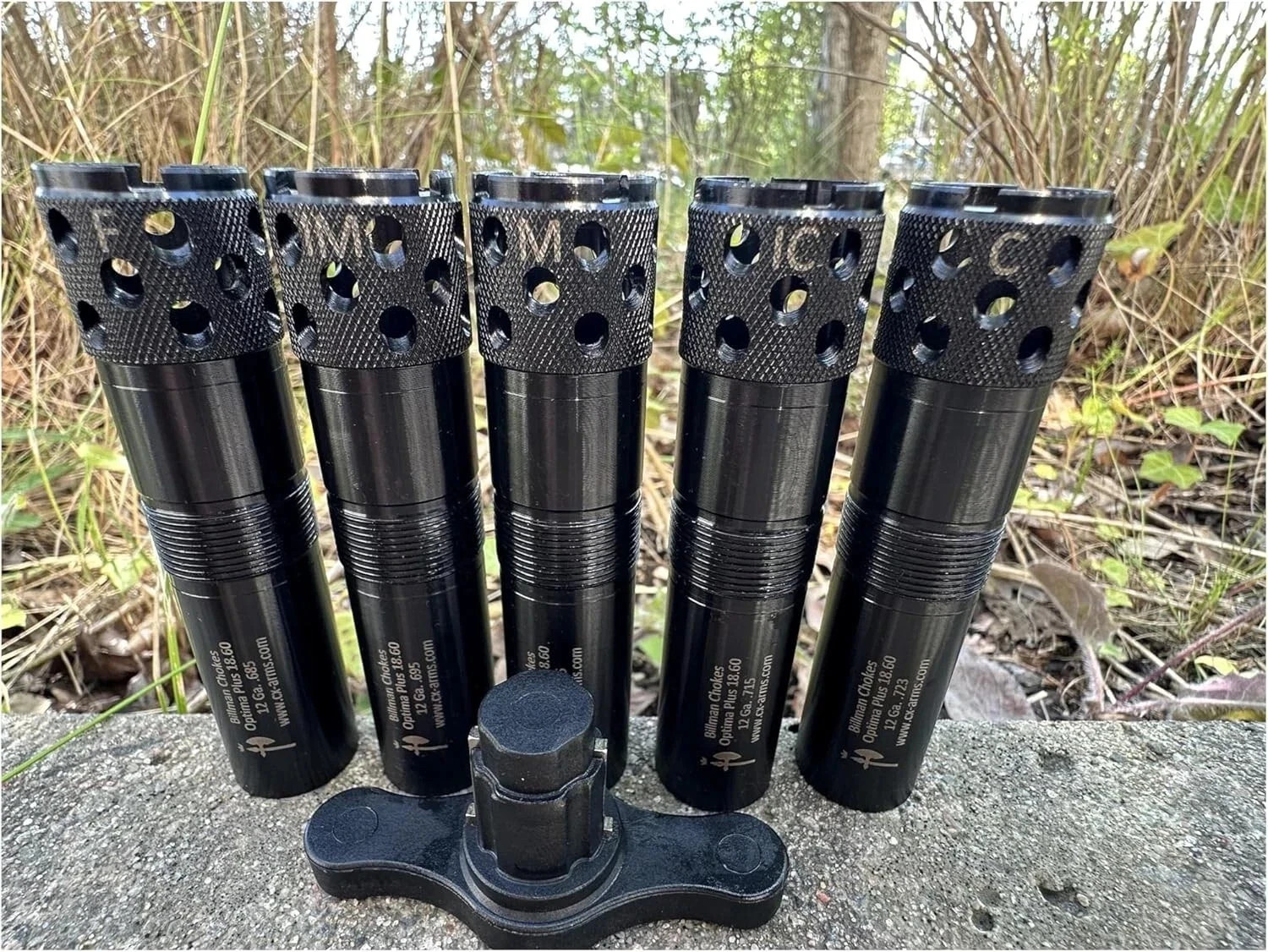 Beretta extended OPTIMA Plus Ported black choke 5-set 12 Ga Billman™ for skeet