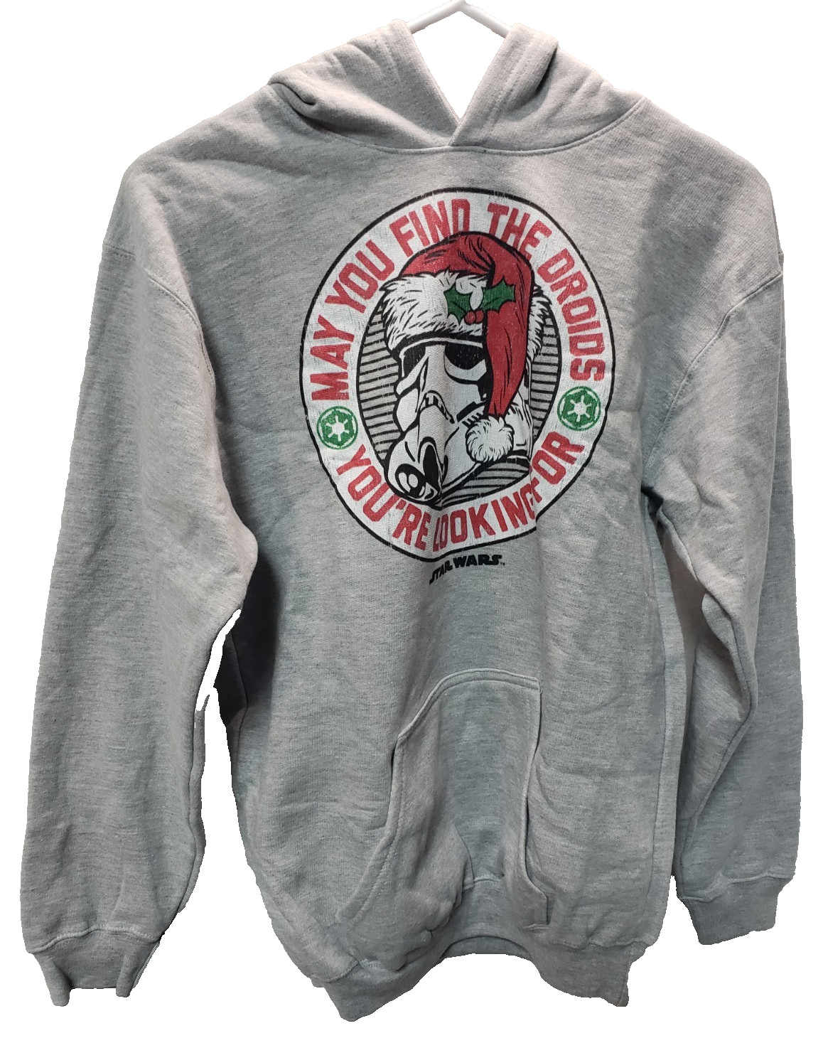 Tultex 320Y Youth Star Wars Droid Present Pullover Hoodie, Gray, L