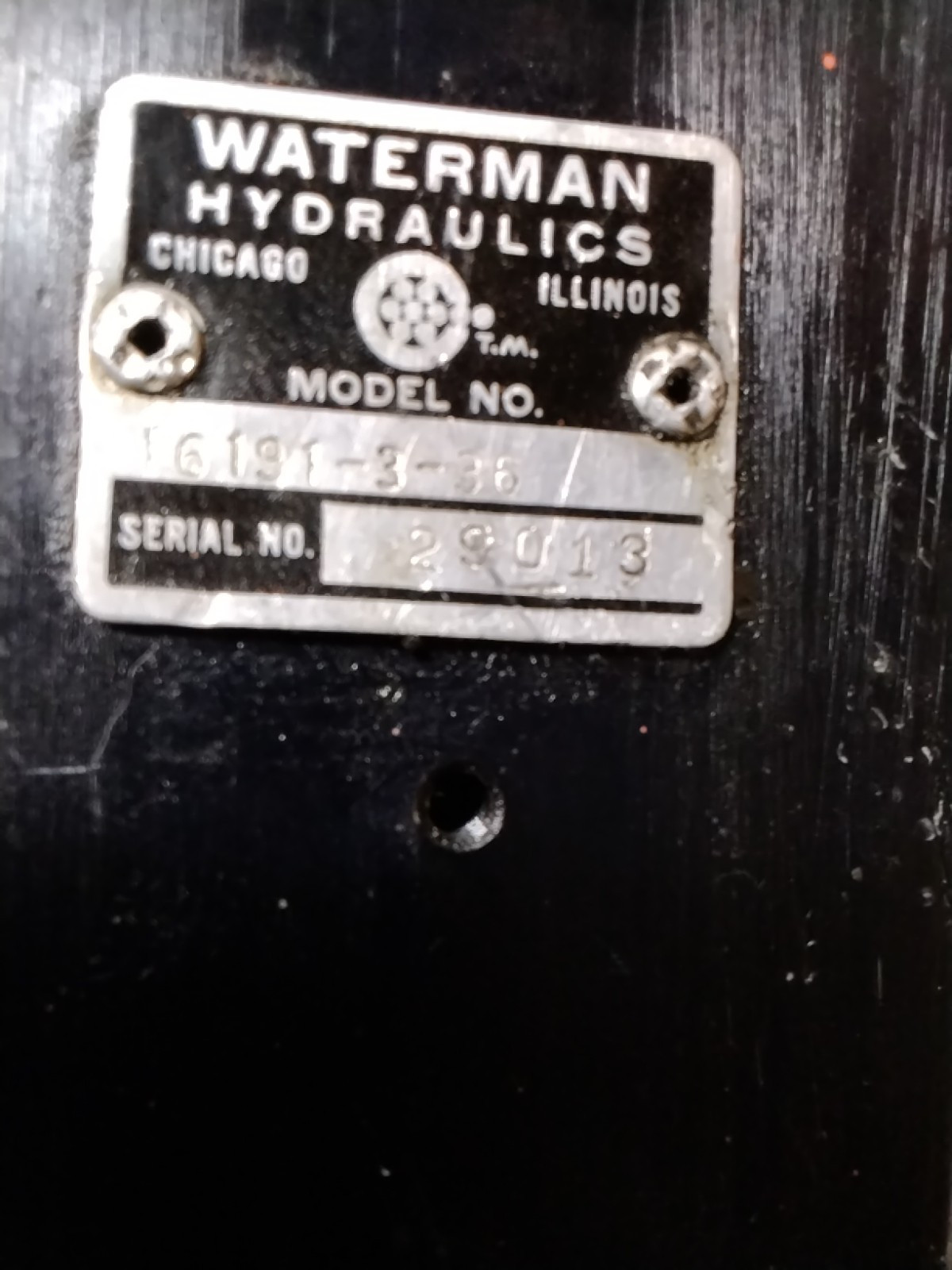 WATERMAN HYDRAULICS SOLENOID VALVE 16191-3-36 Z14 WATERMAN HYDRAULICS SOLENOID VALVE 16191-3-36 Z14