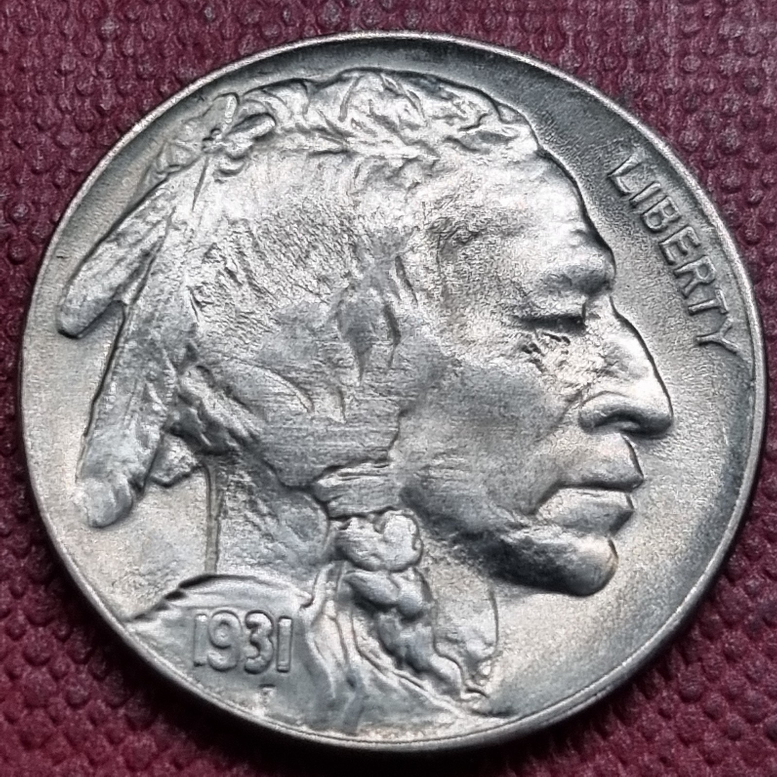 1931 S Buffalo Nickel 5c Stunning BU UNC Uncirculated #100428