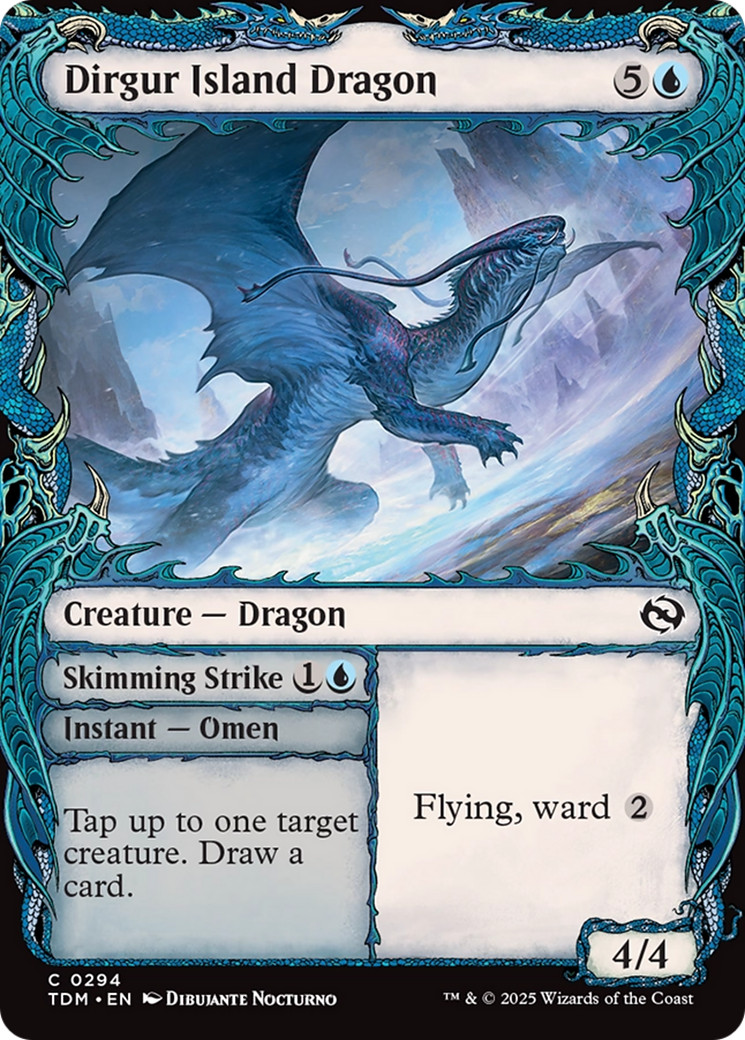x1 Dirgur Island Dragon // Skimming Strike TDM Dragonstorm MTG 294 Showcase 1x x1 Dirgur Island Dragon // Skimming Strike TDM Dragonstorm MTG 294 Showcase 1x