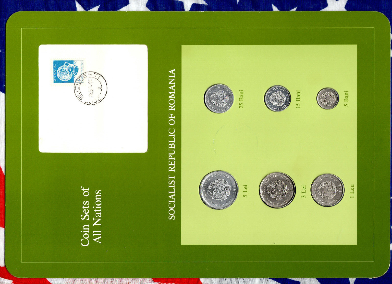 Coin Sets of All Nations Romania 1966 -1982 UNC 28.8.89 5 Bani 1966