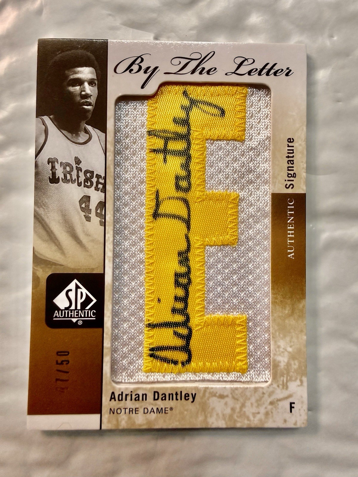 2011-12 SP Authentic Adrian Dantley By the Letter atch Auto #/50 Fighting Irish 2011-12 SP Authentic Adrian Dantley By the Letter atch Auto #/50 Fighting Irish