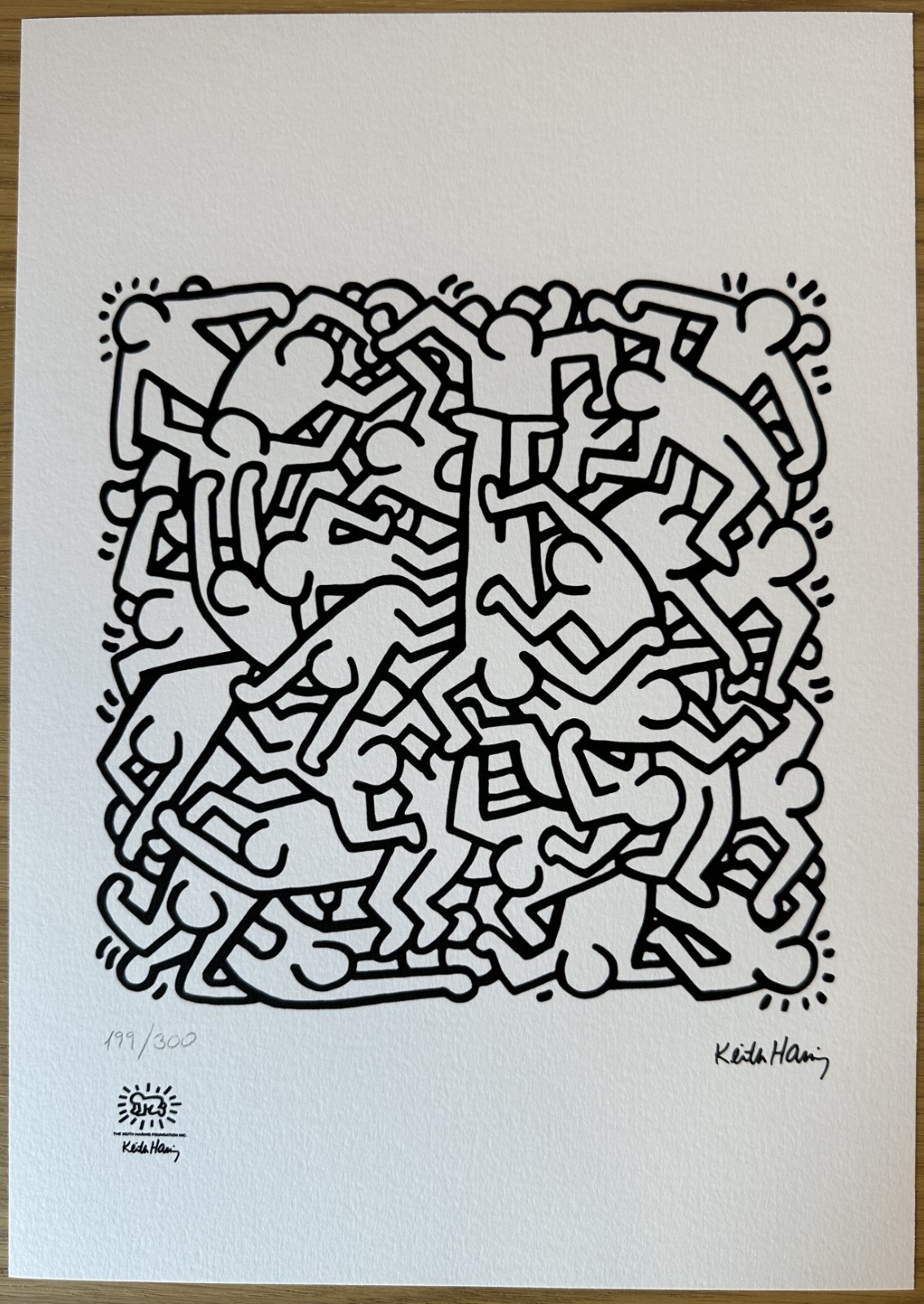 Keith Haring Signed & Numbered Edition Lithograph \