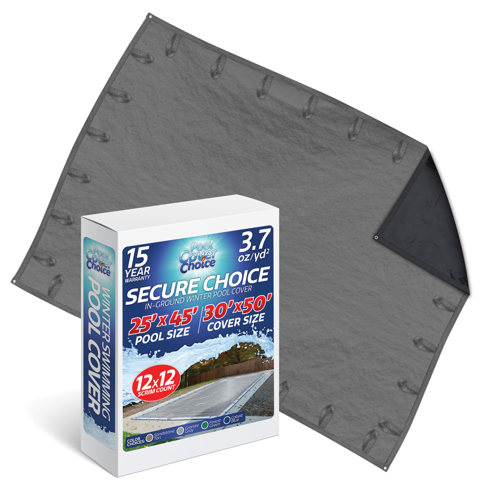 PoolCoverChoice Winter Swimming Pool Cover for 25 ft x 45 ft Rectangular Pool PoolCoverChoice Winter Swimming Pool Cover for 25 ft x 45 ft Rectangular Pool