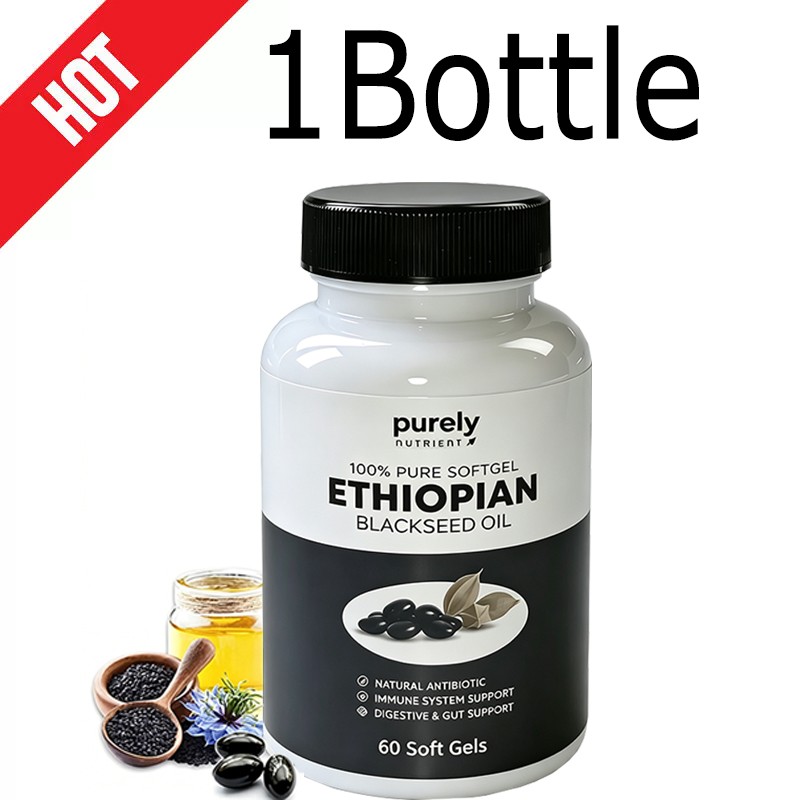 5PACK Purely Nutrient Ethiopian Black Seed Oil Capsules 60 Count