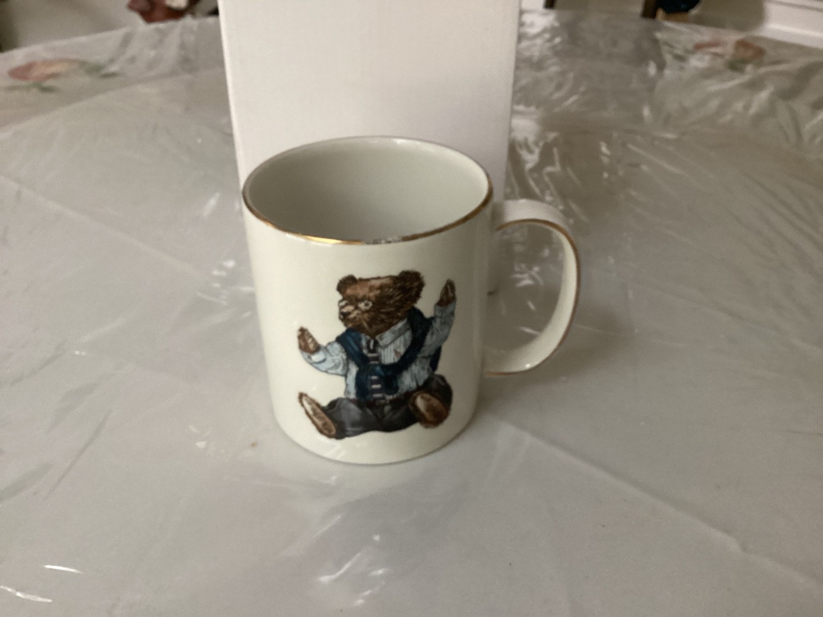 Vintage 1992 Ralph Lauren Polo Bear Wedgwood Mug Gold Trim Made in England Rare Vintage 1992 Ralph Lauren Polo Bear Wedgwood Mug Gold Trim Made in England Rare