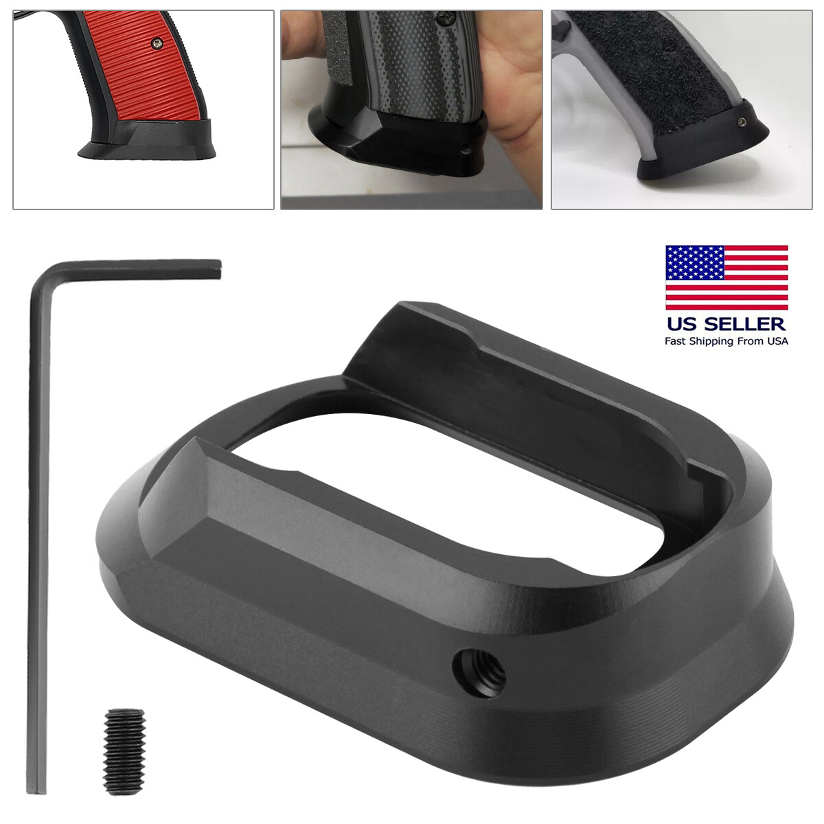 New Anodized Aluminium Magwell For All Full Size CZ 75 SP-01 75B 85 85B Combat