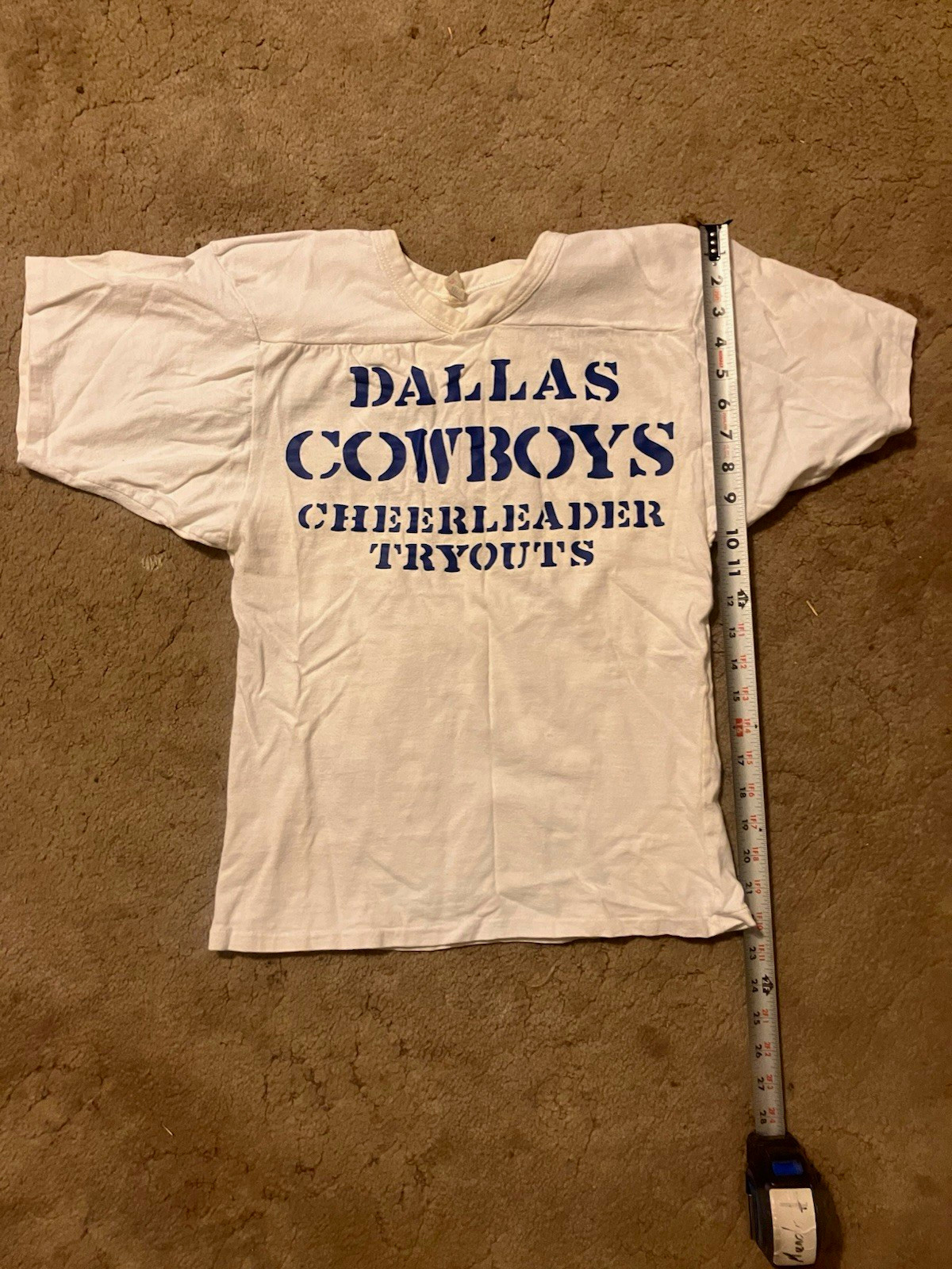 Vintage Dallas Cowboys Cheerleader Tryouts T Shirt Small USA Southern Athletic