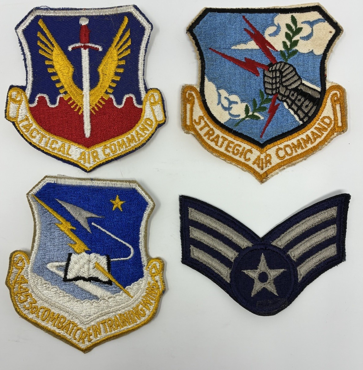 lot vtg U.S. Air Force USAF patches Tactical, Strategic Air Command, 4453 combat