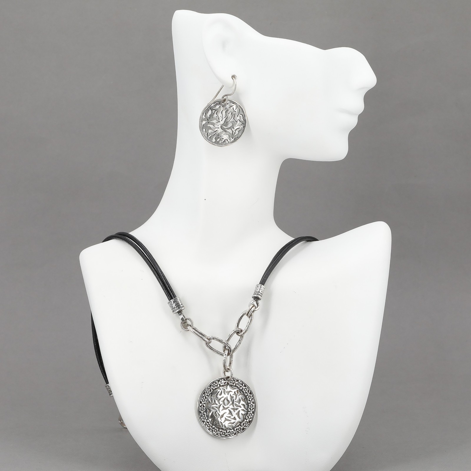 Retired Silpada Sterling Sunburst Necklace & Salta Escape Earrings N1711 W1771