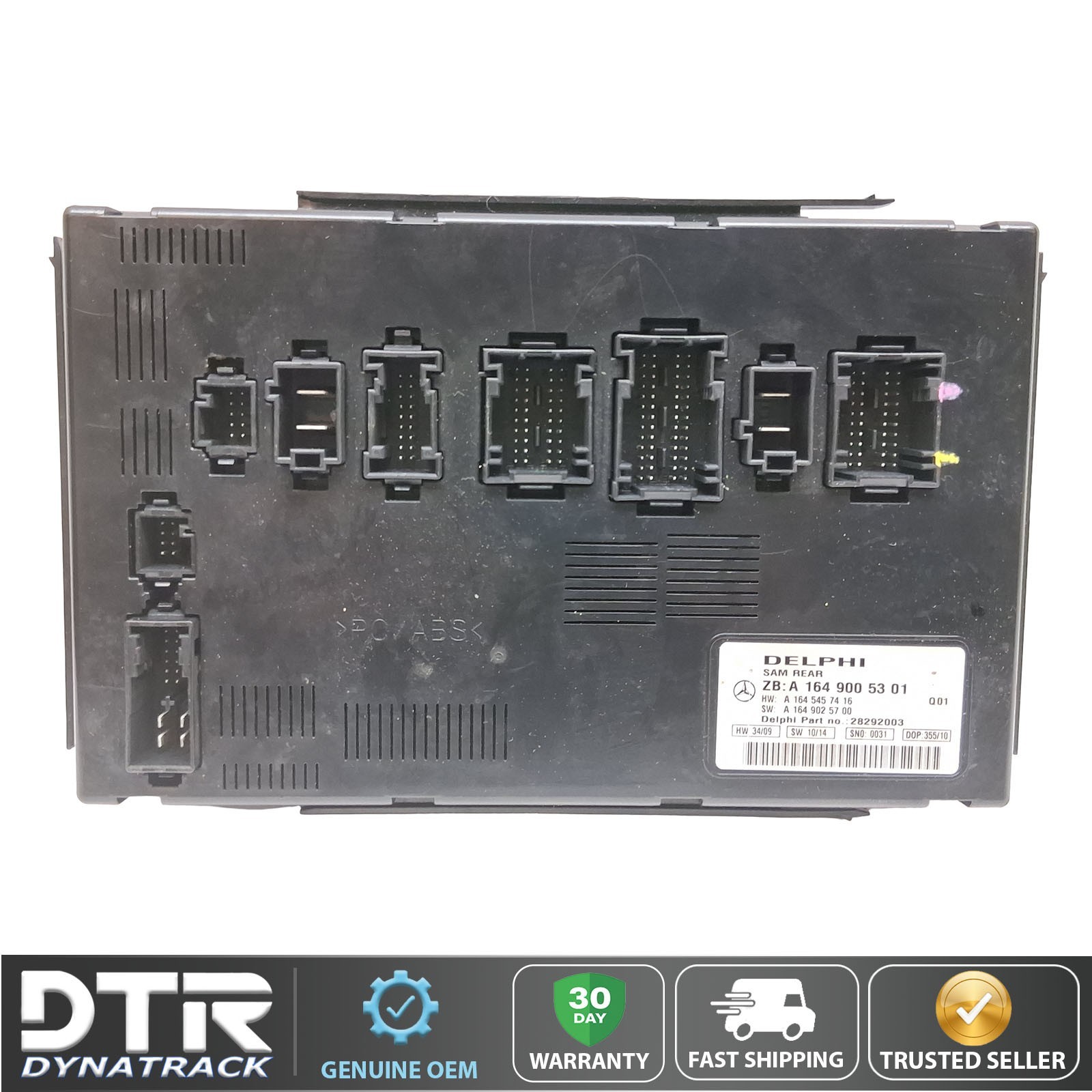 2006-2013 Mercedes ML350 Diesel Front SAM Control Module A 164 900 53 01 2006-2013 Mercedes ML350 Diesel Front SAM Control Module A 164 900 53 01