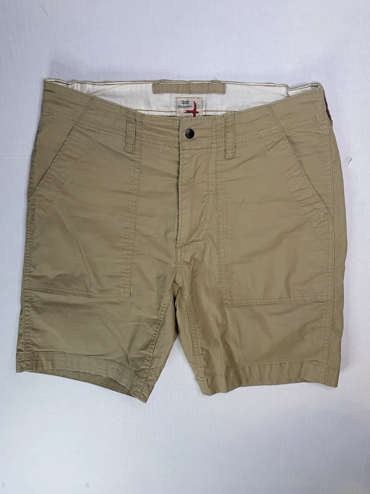 Relwen Super-Fly Supply Shorts Men’s 30 Khaki Stretch Military Utility 8.5”