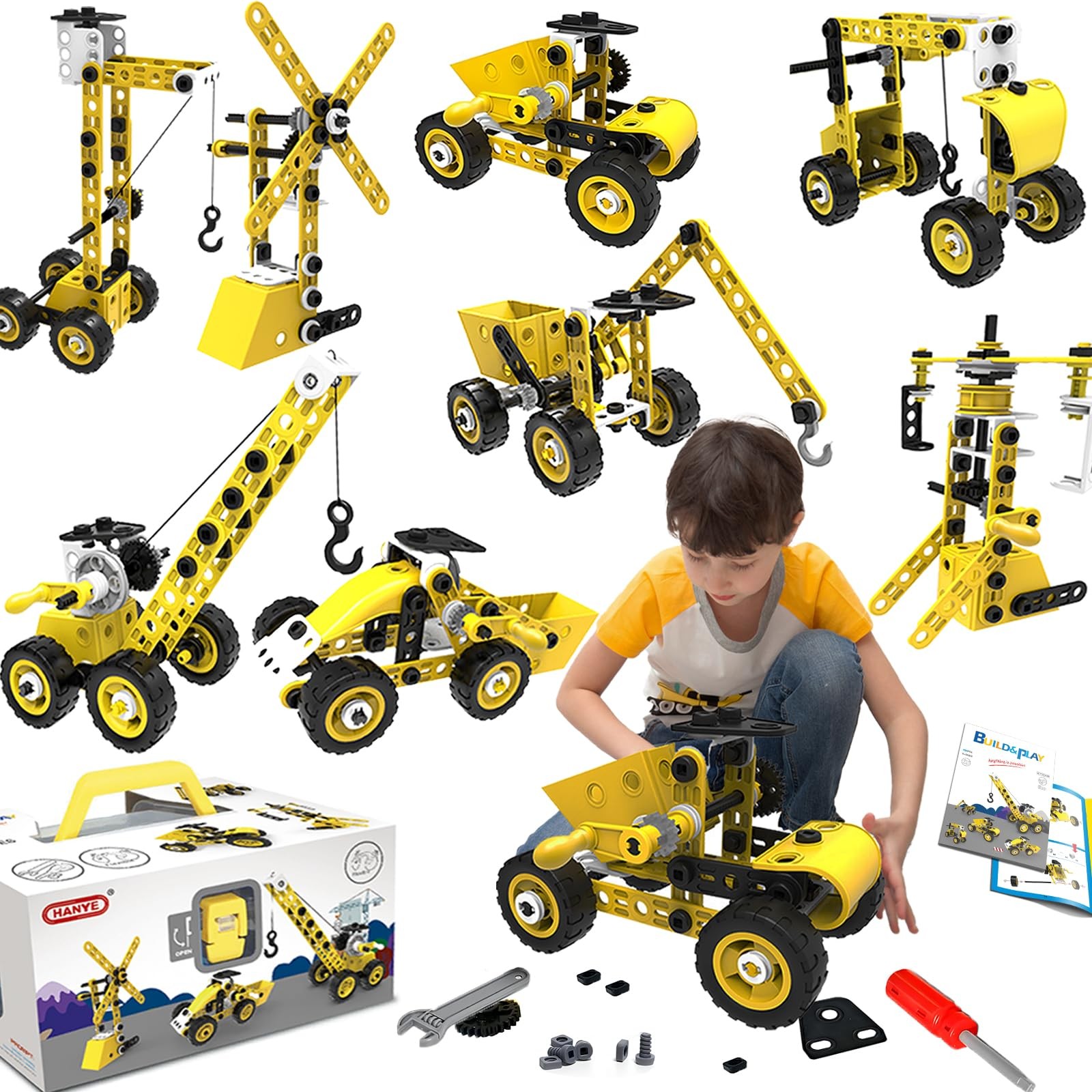 choopheme 10 in 1 Stem Toys for 5 6 7 8 9+ Year Old Building Block Kit Stem A...