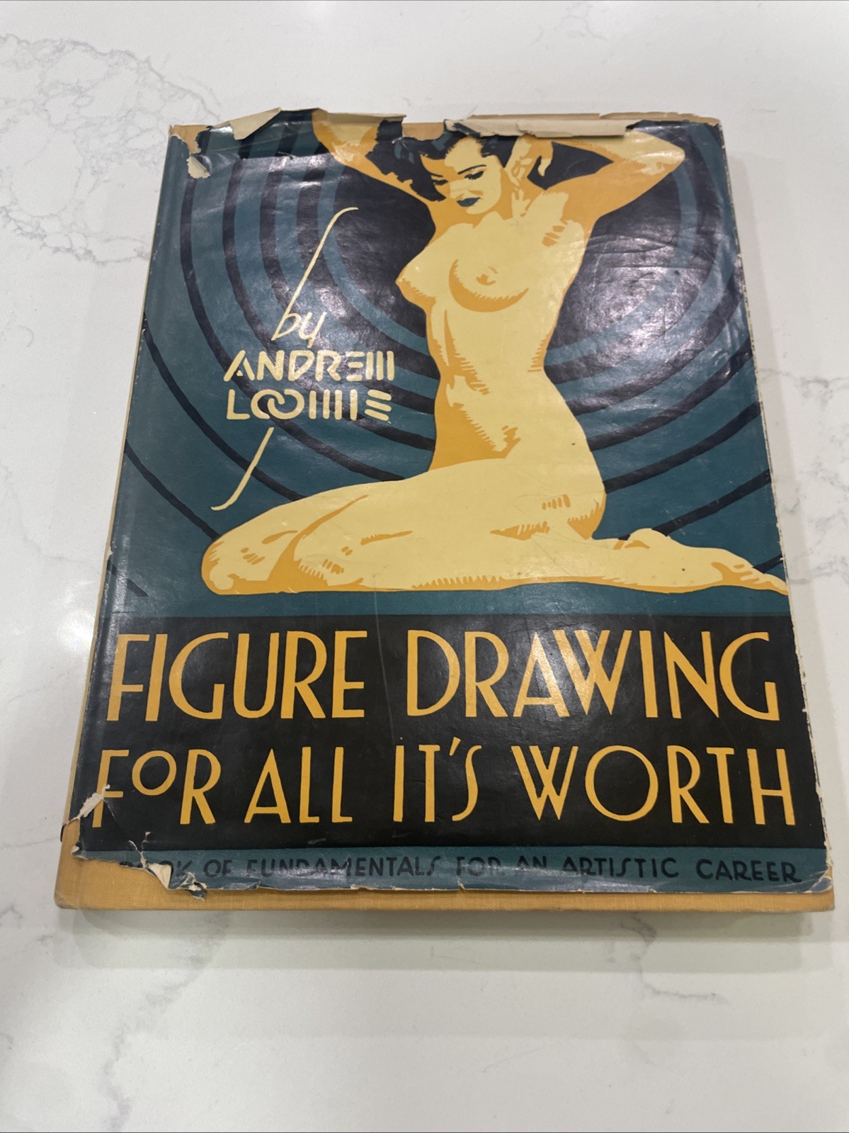 Vintage Andrew Loomis Figure Drawing For All It\'s Worth Hardcover Art Book