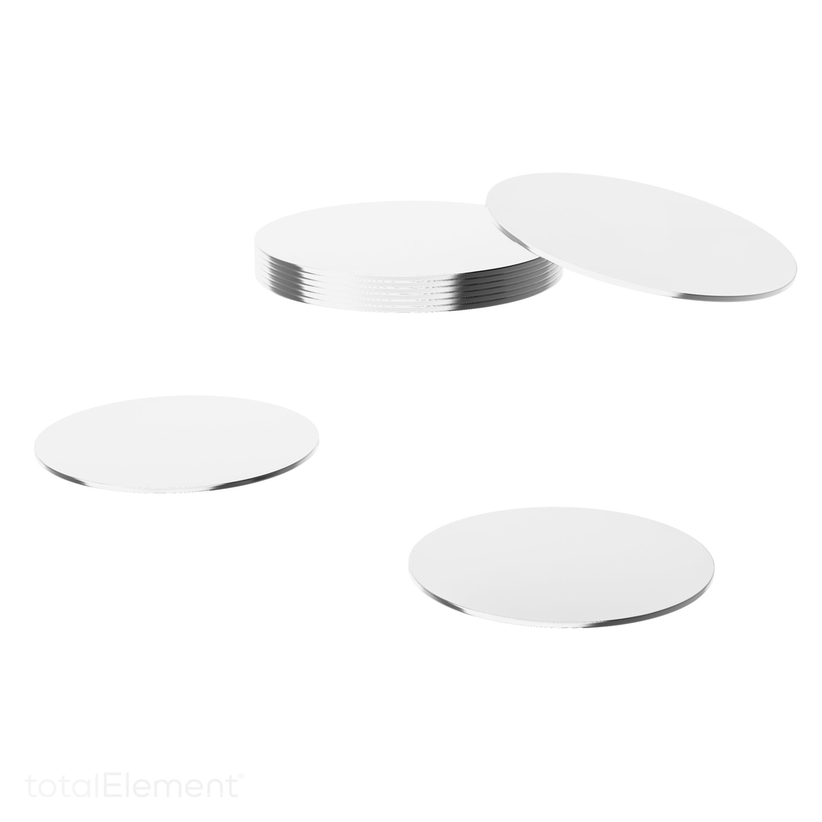 2 Inch Steel Disc, Blank Metal Strike Plates (60 Pack) 2 Inch Steel Disc, Blank Metal Strike Plates (60 Pack)