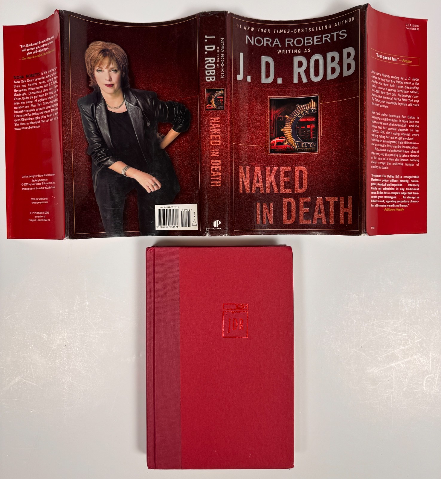 J.D. Robb SIGNED Naked in Death 2004 Putnam 1st HC Nora Roberts In Death #1 J.D. Robb SIGNED Naked in Death 2004 Putnam 1st HC Nora Roberts In Death #1