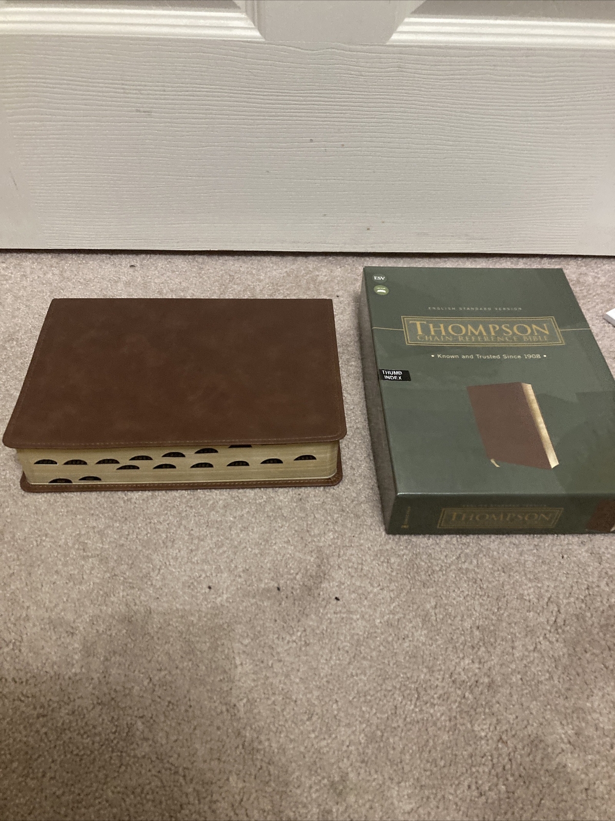 ESV THOMPSON CHAIN REFERENCE BIBLE RED LETTER THUMB INDEXED BROWN LEATHER SOFT ESV THOMPSON CHAIN REFERENCE BIBLE RED LETTER THUMB INDEXED BROWN LEATHER SOFT
