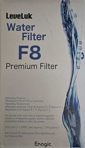 Leveluk F8 Filter for Kangen K8 water Ioniser machine Enagic authentic Cartridge