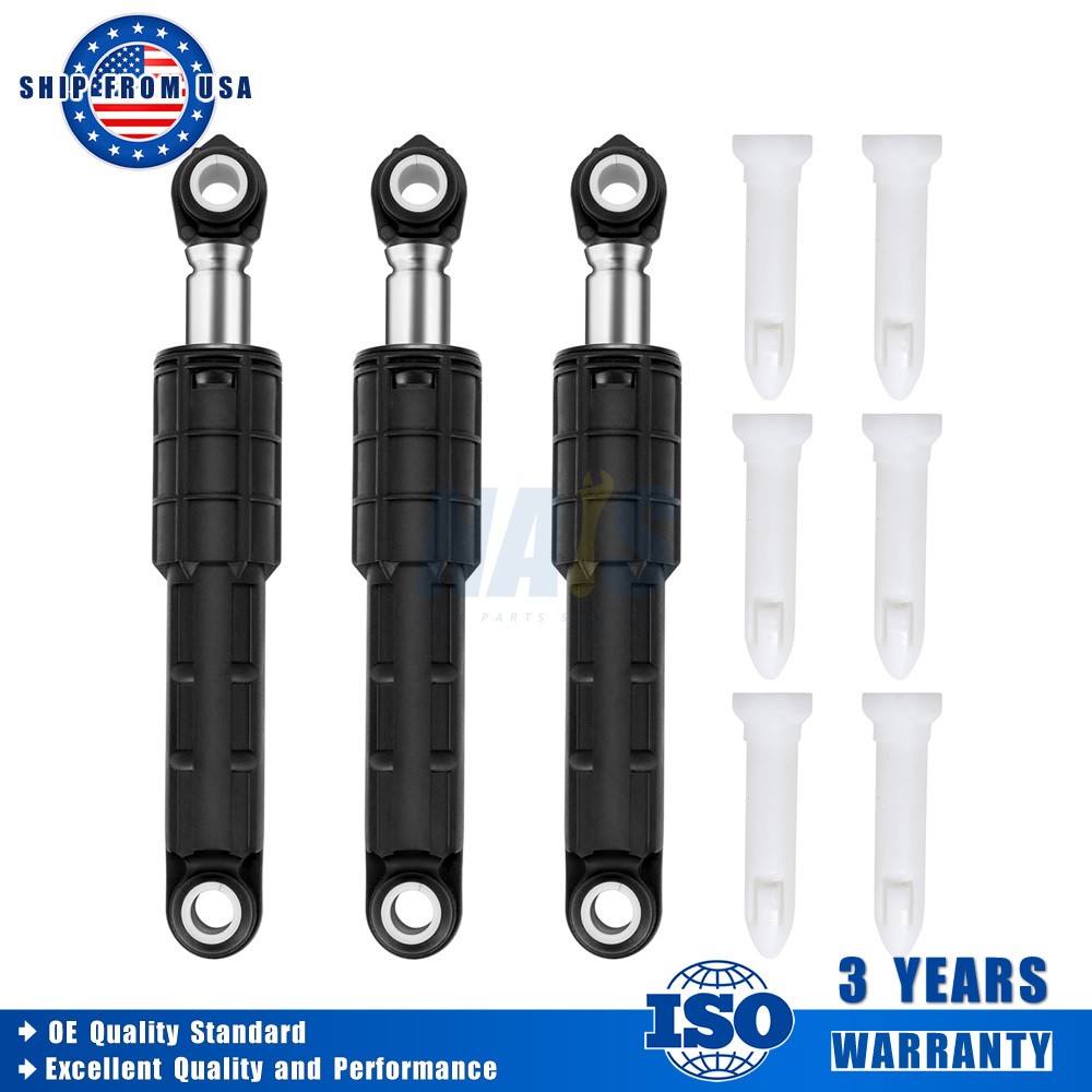 3-Pack 383EER3001S 383EER3001V Washer Shock Absorber w/Pins for LG Kenmore/Sears