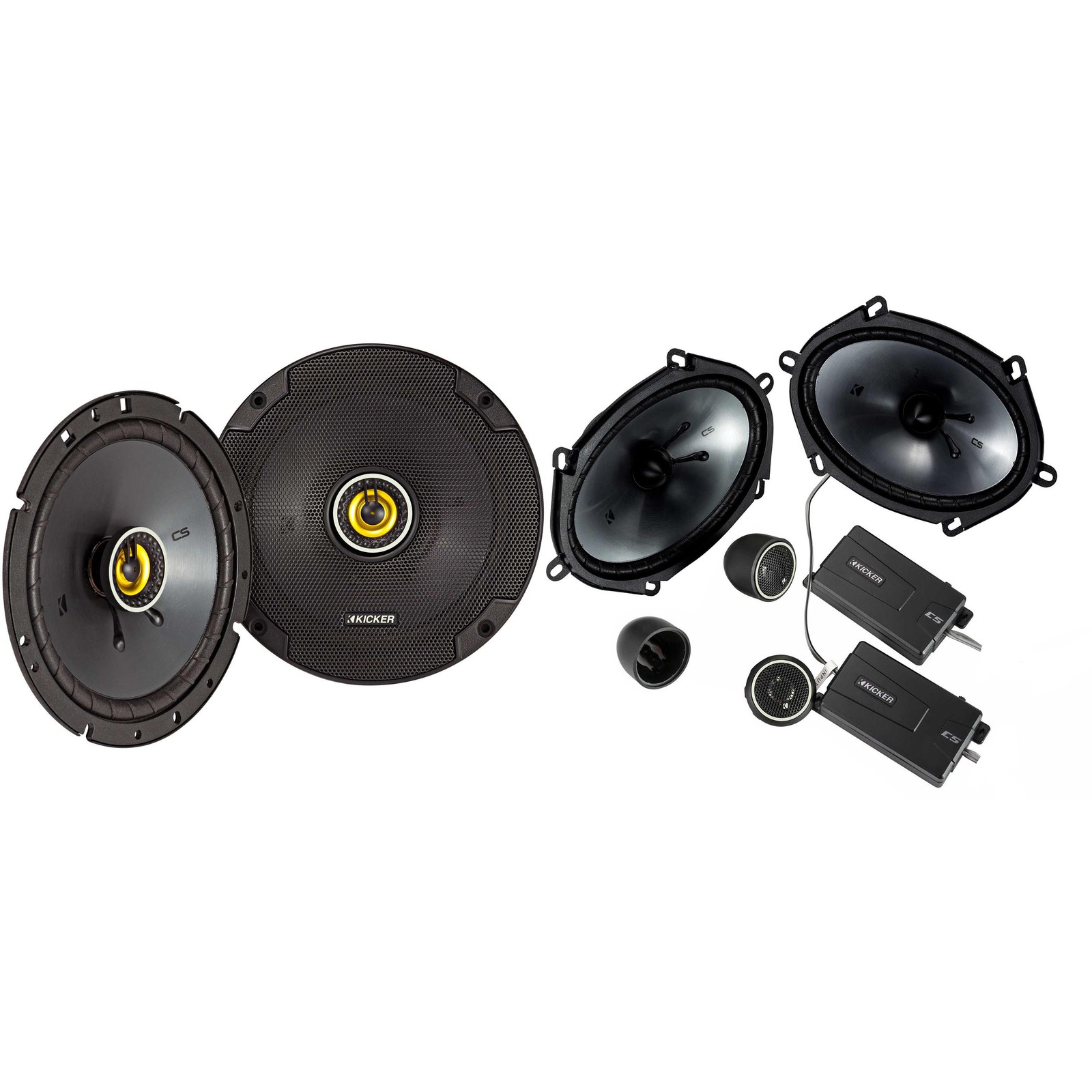Kicker 46CSS684 CS-Series CSS68 6x8-Inch (160x200mm) Component System with .7...