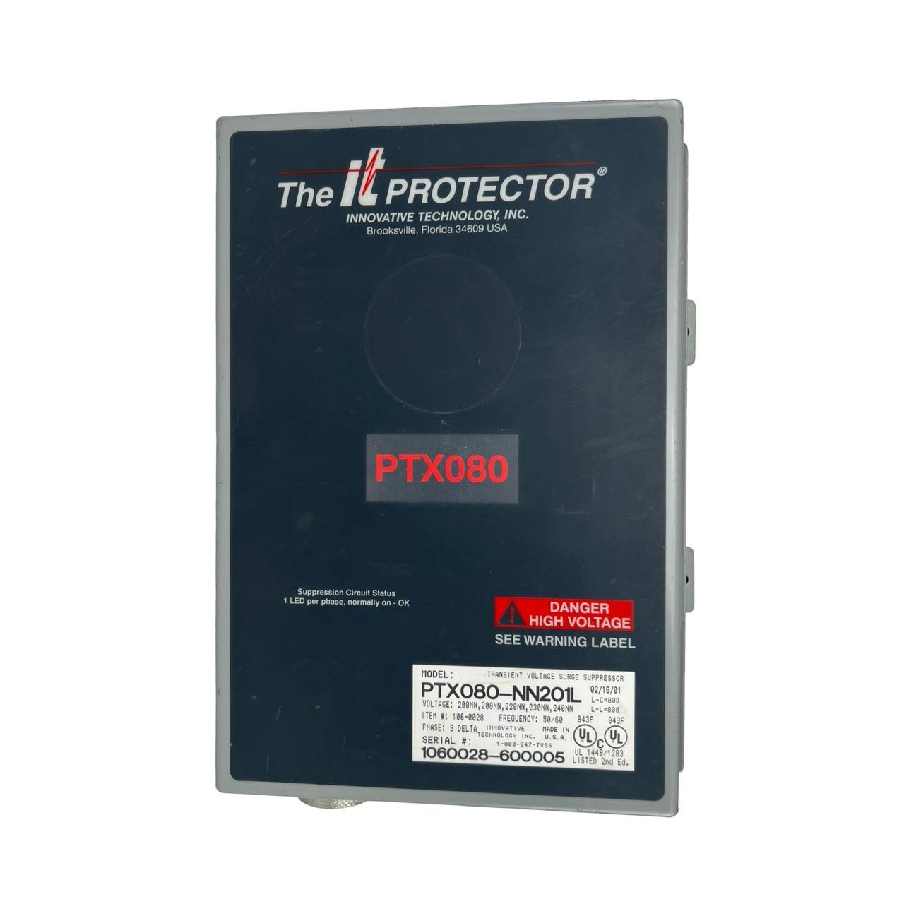 PTX080 THE IT PROTECTOR SURGE Lighting PROTECTOR  3 Phase - UNTESTED