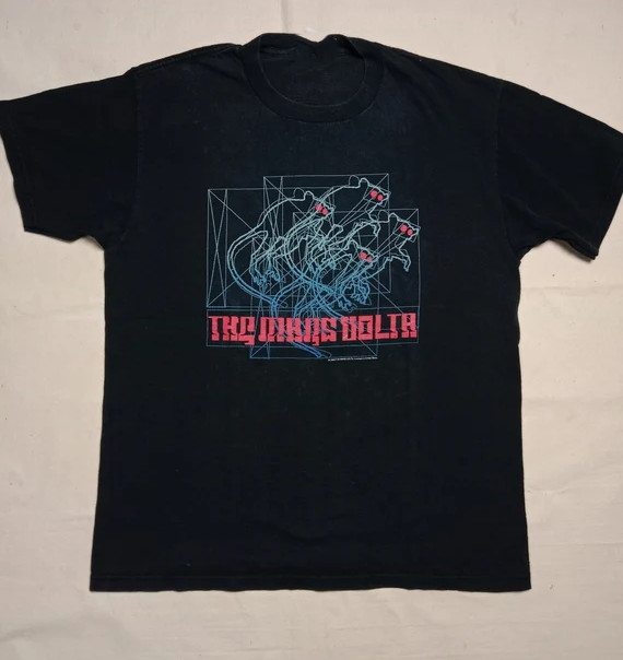 The Mars Volta 2003 Vintage Progressive Rock Band Black Graphic T-Shirt