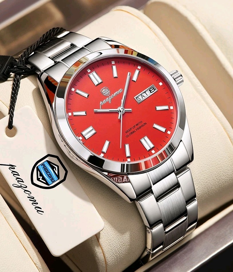 Mens Stainless Steel Quartz Wristwatch Gents Waterproof Luminous Luxury Watch Mens Stainless Steel Quartz Wristwatch Gents Waterproof Luminous Luxury Watch