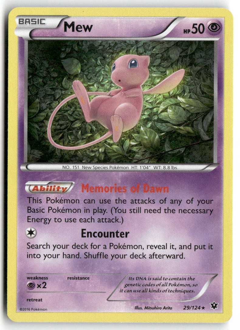 XY - Fates Collide #29/124 Mew Holo Rare XY - Fates Collide #29/124 Mew Holo Rare