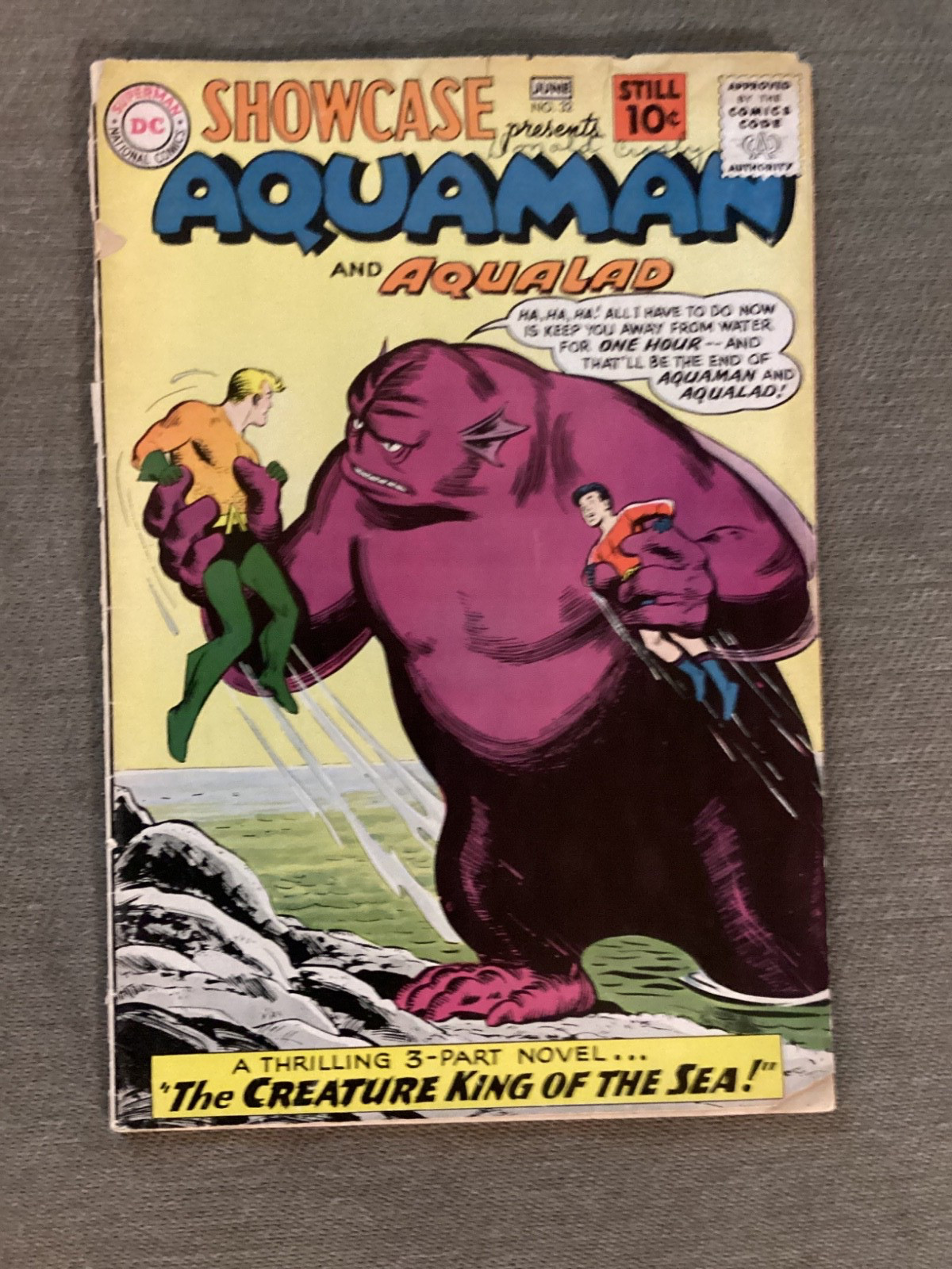 Showcase 32 Aquaman in The Creature King of the Sea 1961 Good Showcase 32 Aquaman in The Creature King of the Sea 1961 Good