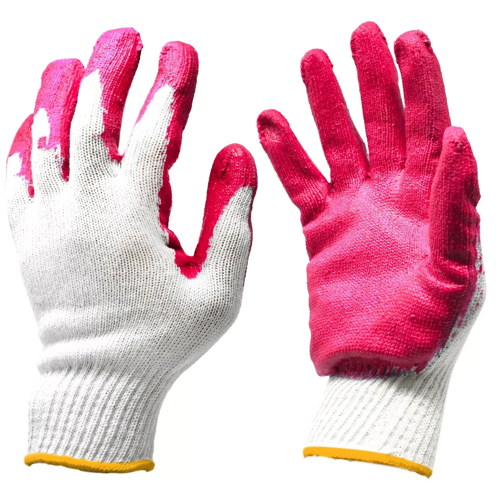 300 Pairs Red Latex Rubber Palm Coated Working Safety Gloves 300 Pairs Red Latex Rubber Palm Coated Working Safety Gloves