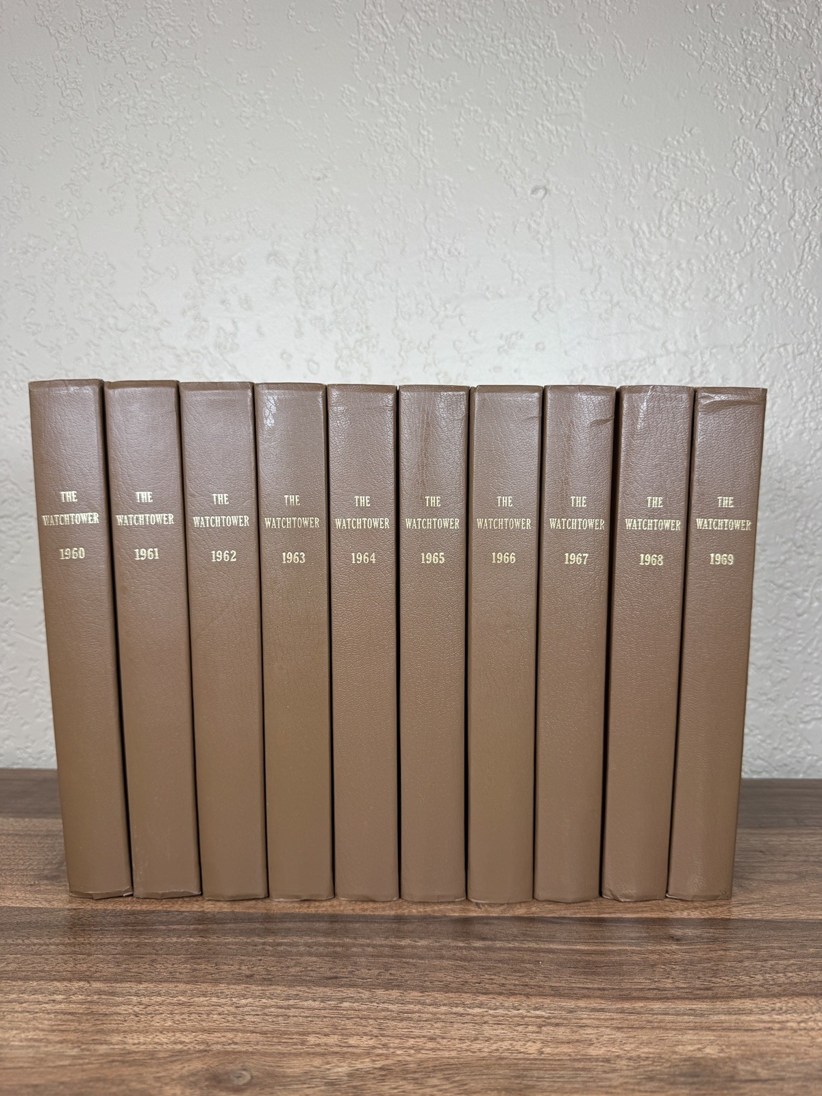 Watchtower Bound Volumes 1960-1969 Complete 10 Book Set Jehovah\'s Witnesses