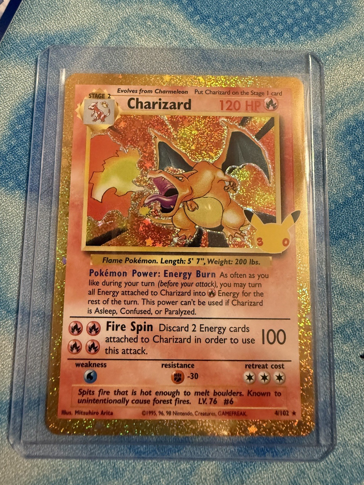 Charizard #4/102 Pokemon 30th Celebrations Mint condition Charizard #4/102 Pokemon 30th Celebrations Mint condition