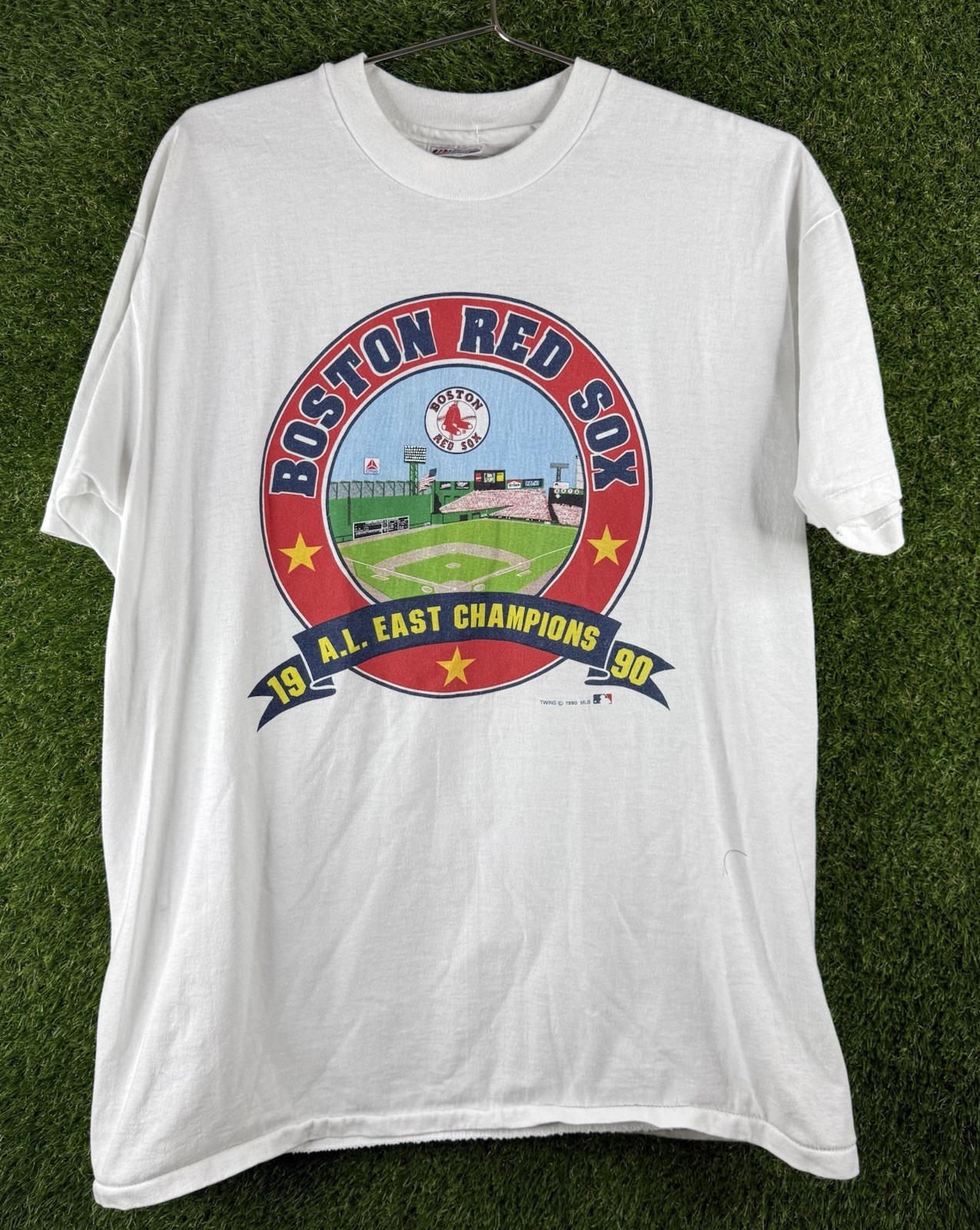 Vintage 1989 Boston Red Sox AL East Champions T-Shirt Men\'s XL MLB USA