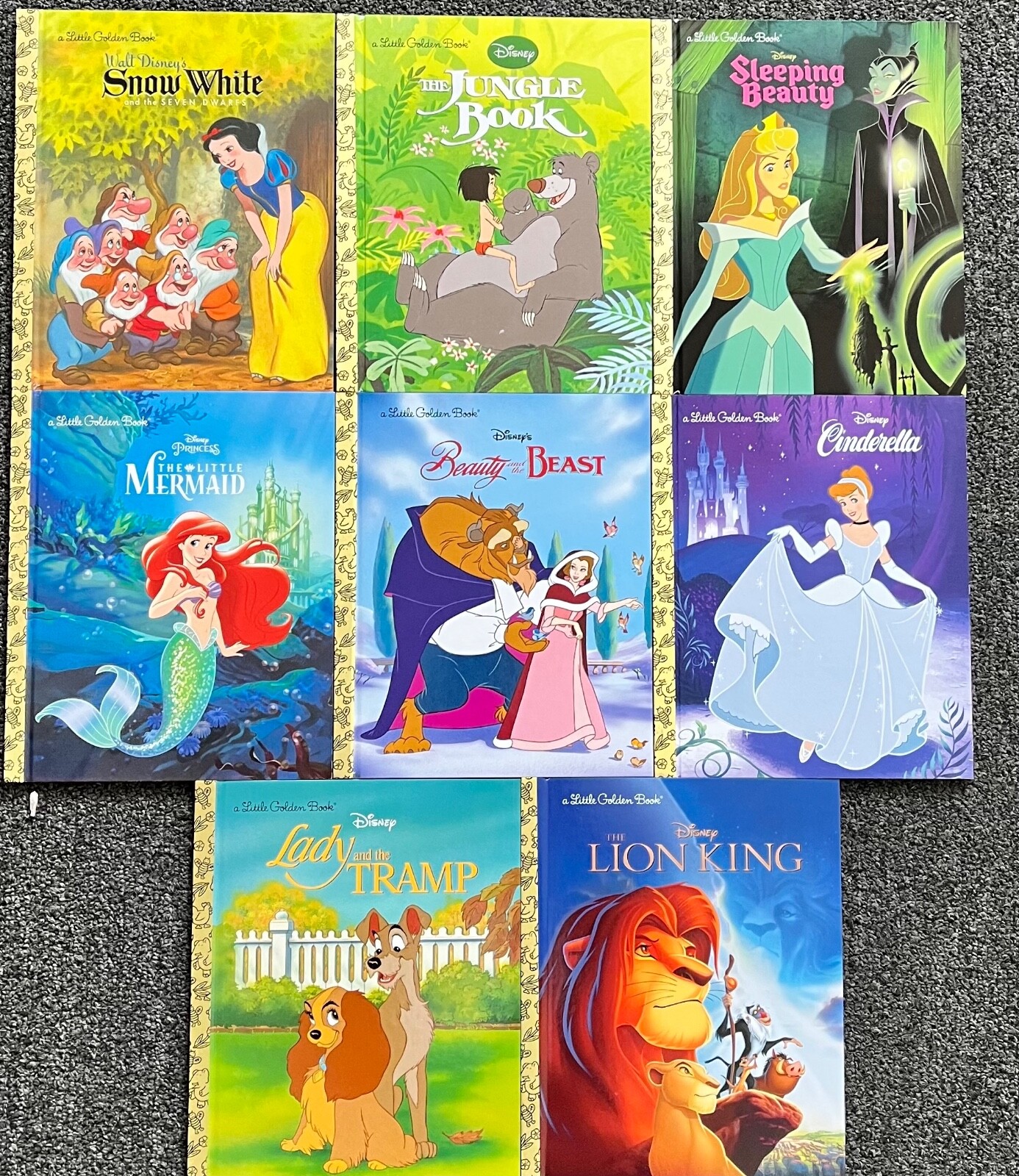 Little Golden Books Disney Classic Library 8 book set